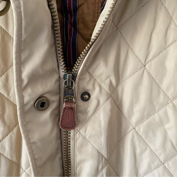 Lauren Ralph Lauren Tan Quilted Lined Equestrian Style Barn Jacket size xlarge - Picture 7 of 8